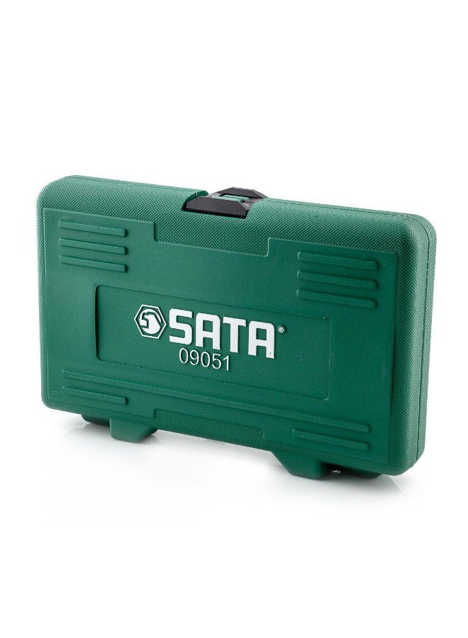 SATA ST09051SJ 18-Piece 1/4" and 1/2" Drive Bit Socket Set - Image 5